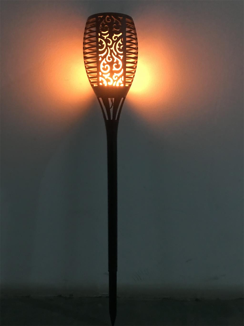 28028 waterproof solar panel fake flame LED garden torch light lawn lamp LED 54pcs