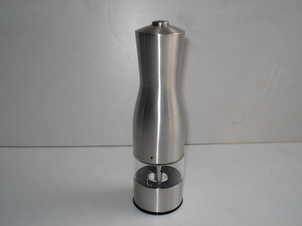 10214 electric stainless steel pepper & salt grinder