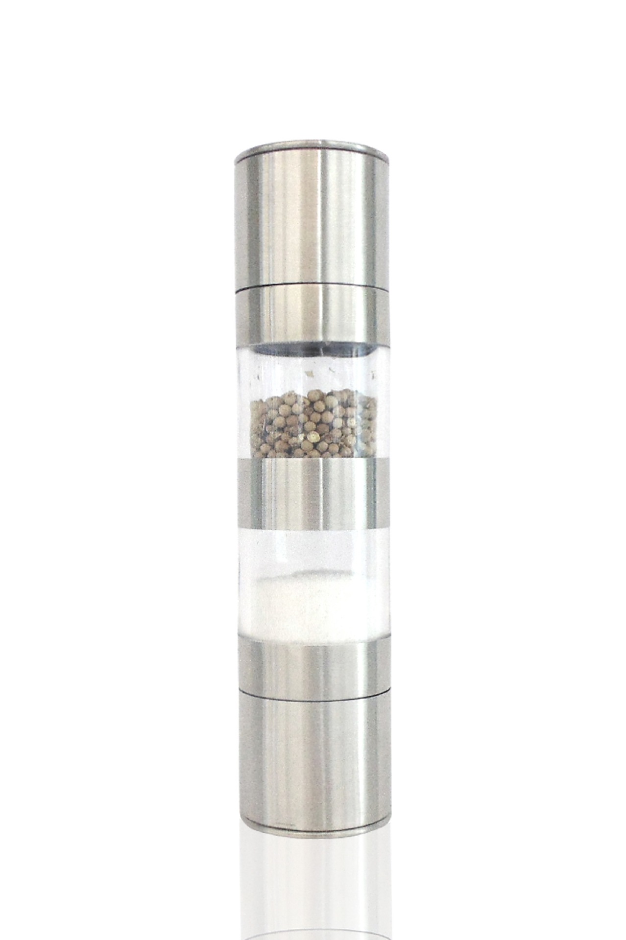 10219 2 in 1 double end manual pepper & salt mill