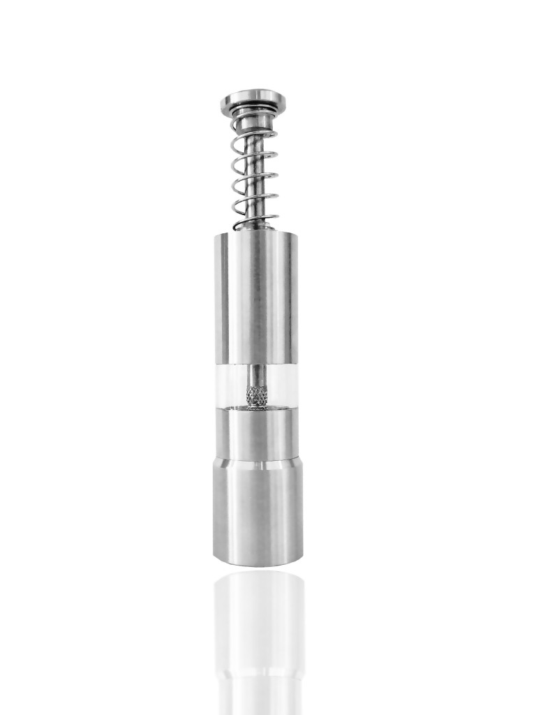 10222 spring action stainless steel pepper mill salt grinder