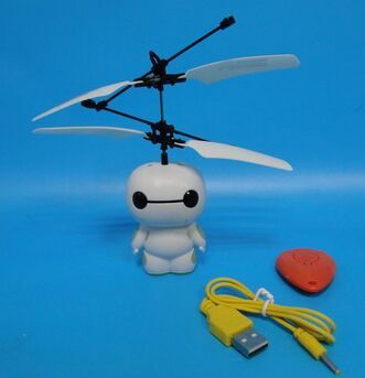 31025 hand infrared induction control flying toy Baymax
