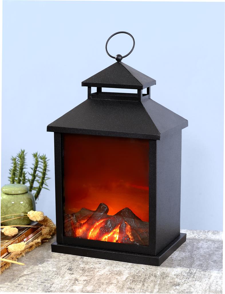27054 LED fake fire lantern