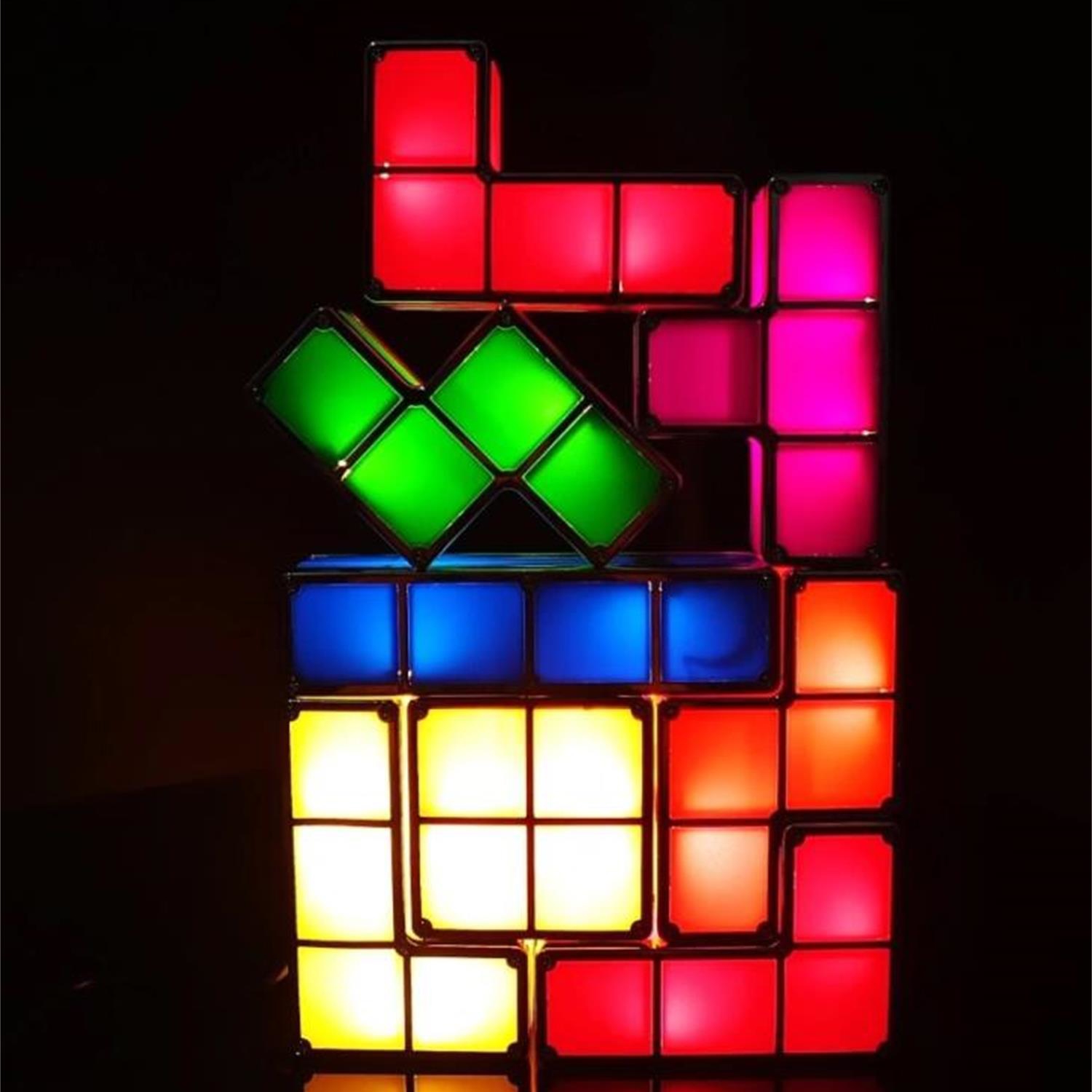 28069 CHILDREN TOY MAGNETIC LED LIGHT TETRIS