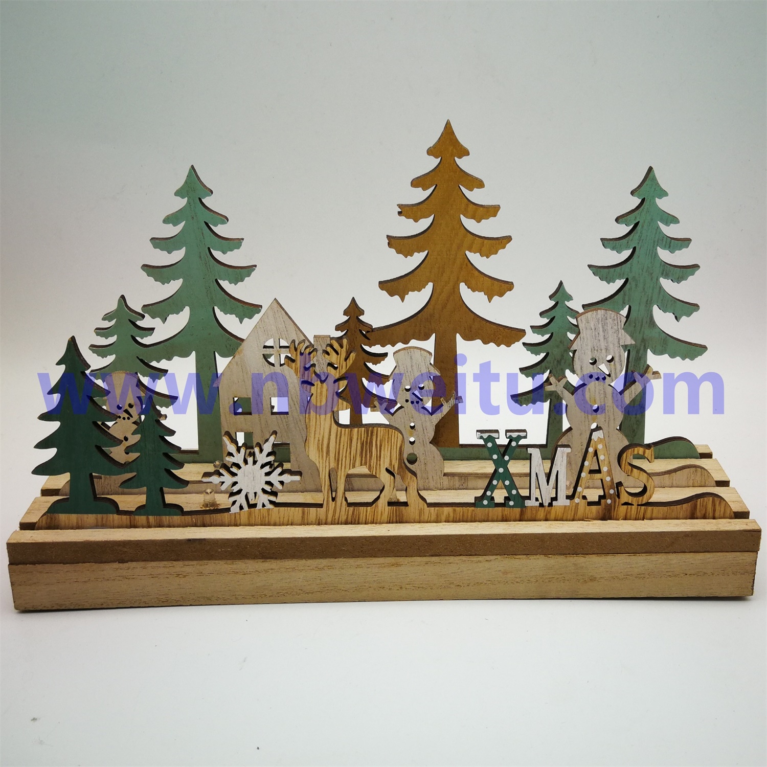 28080 LED Table wooden light X'MAS