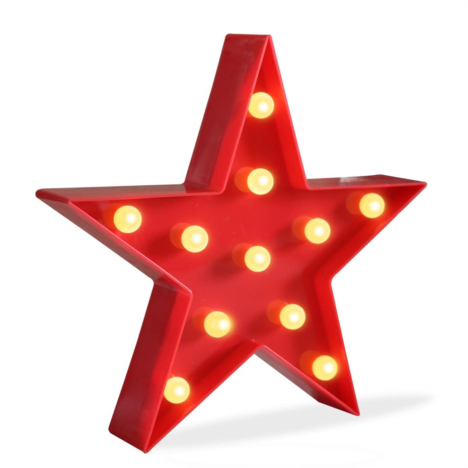 28104 Home Decoration Tabletop Pentagram LED Marquee Sign Night Light 
