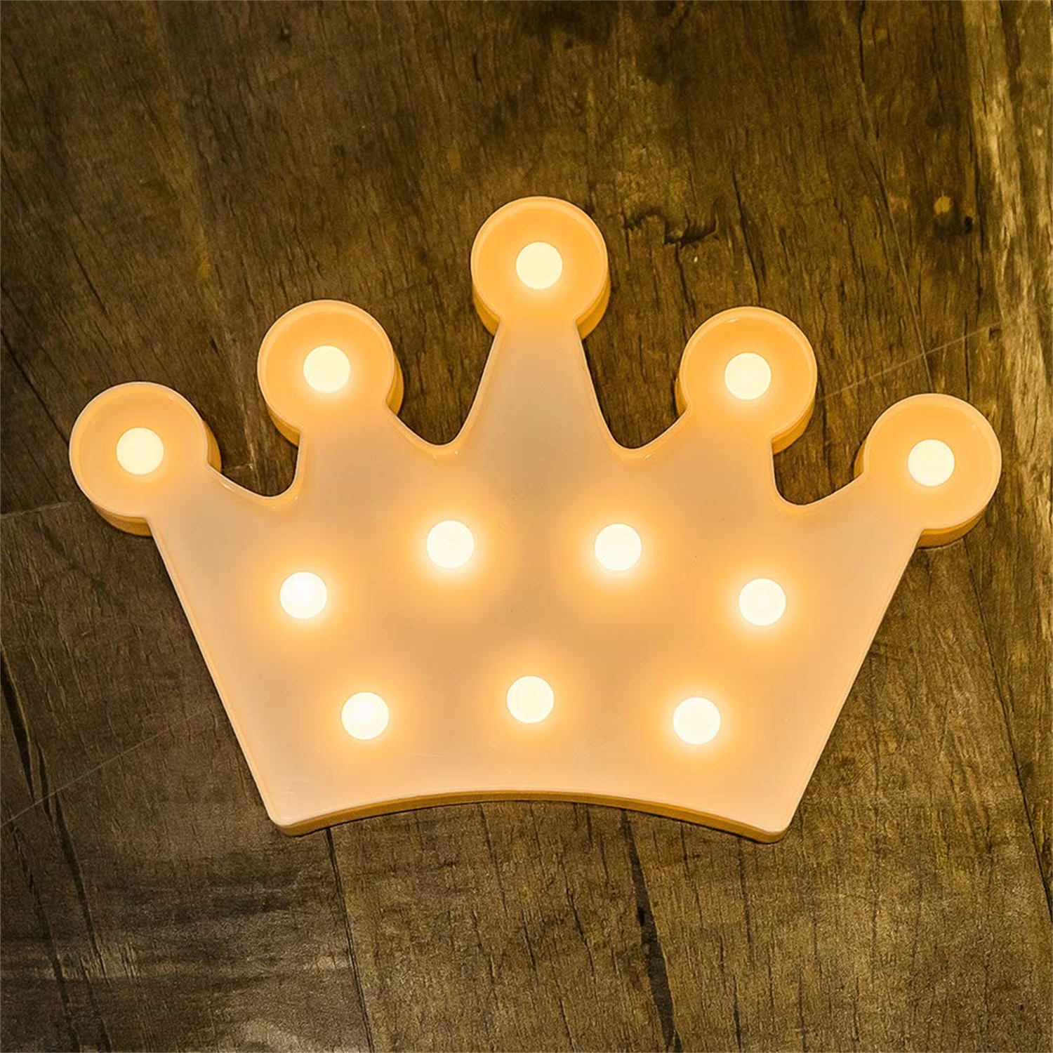 28107 Home Decoration Crown Shape LED Marquee Sign Light 