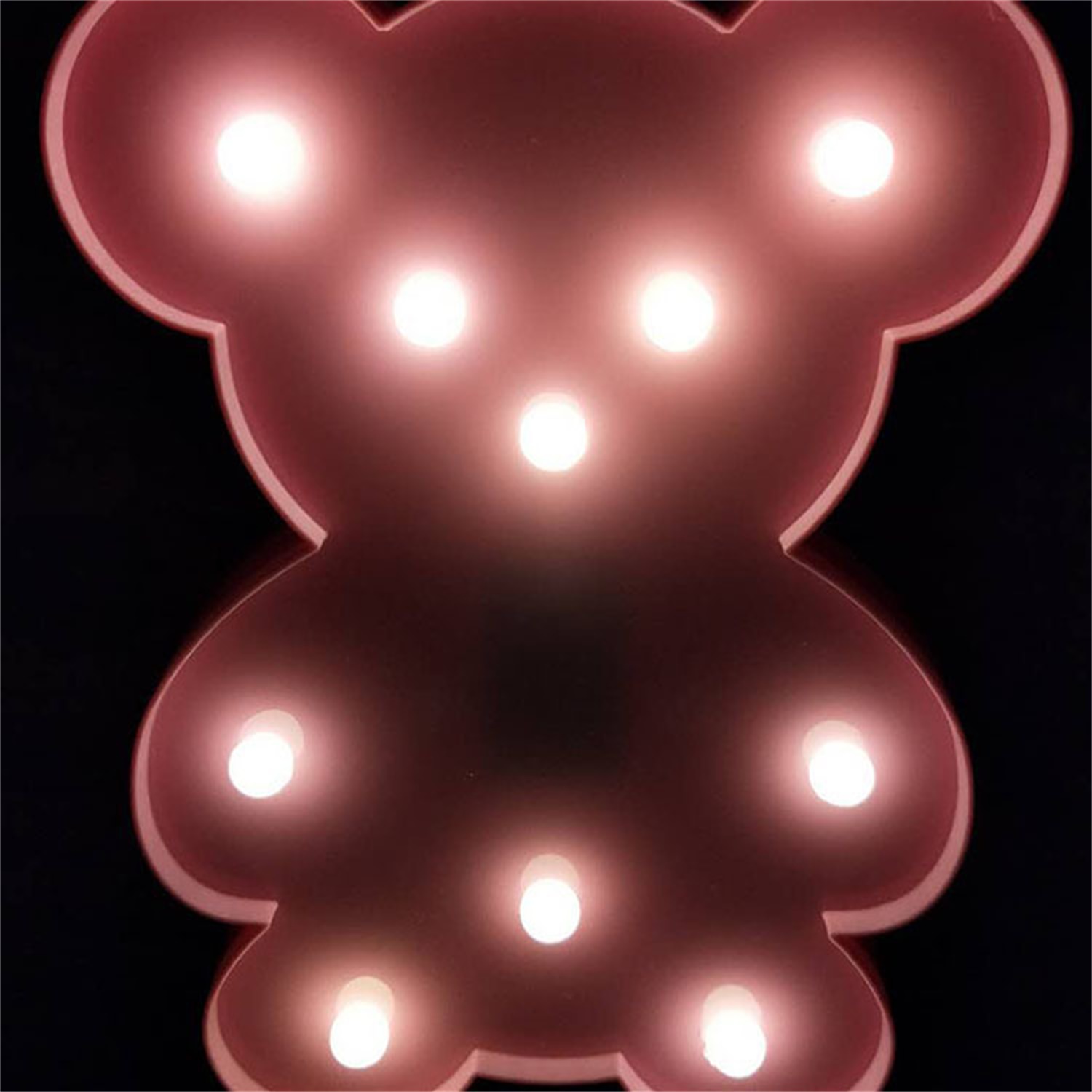 28113 Children Room Decoration Bear Shape LED Marquee Sign Night Light 