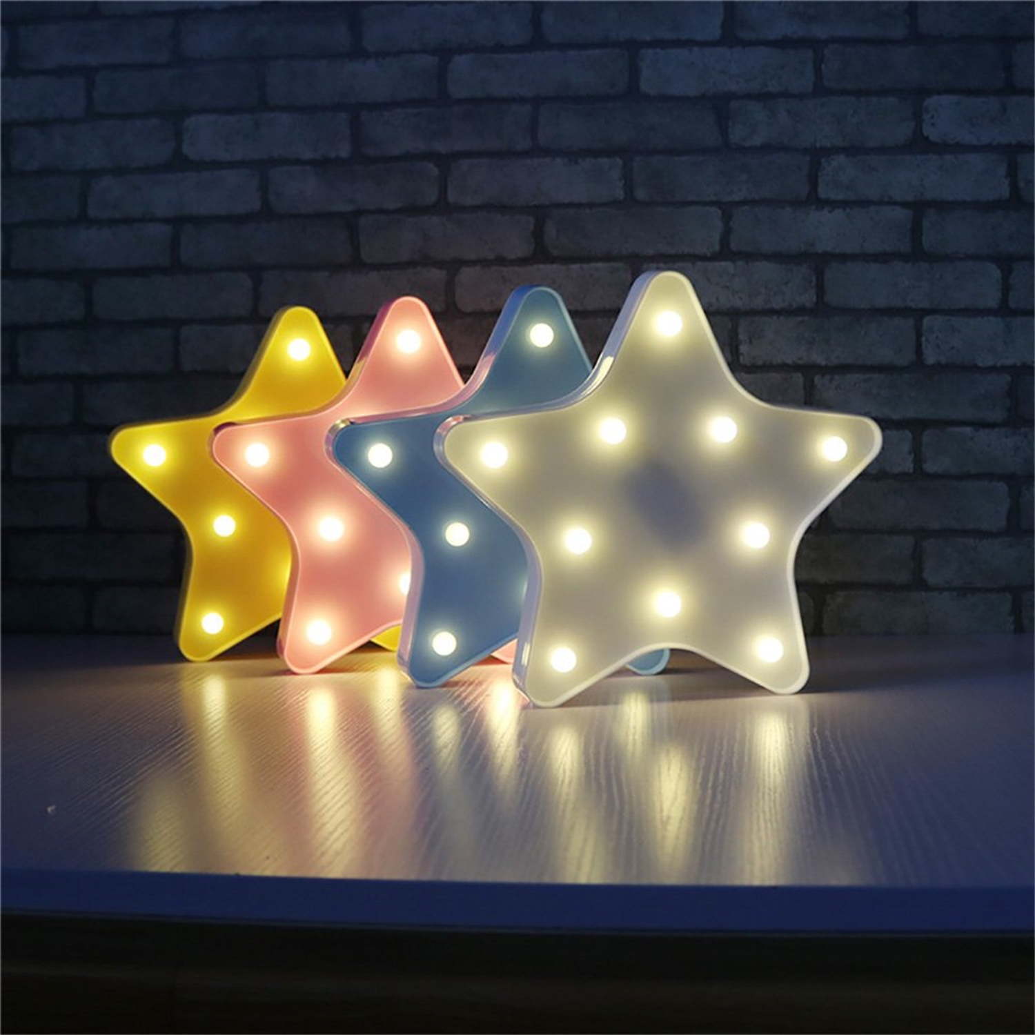 28117 Battery Operated Party Decoration Star LED Marquee Sign Night Light 