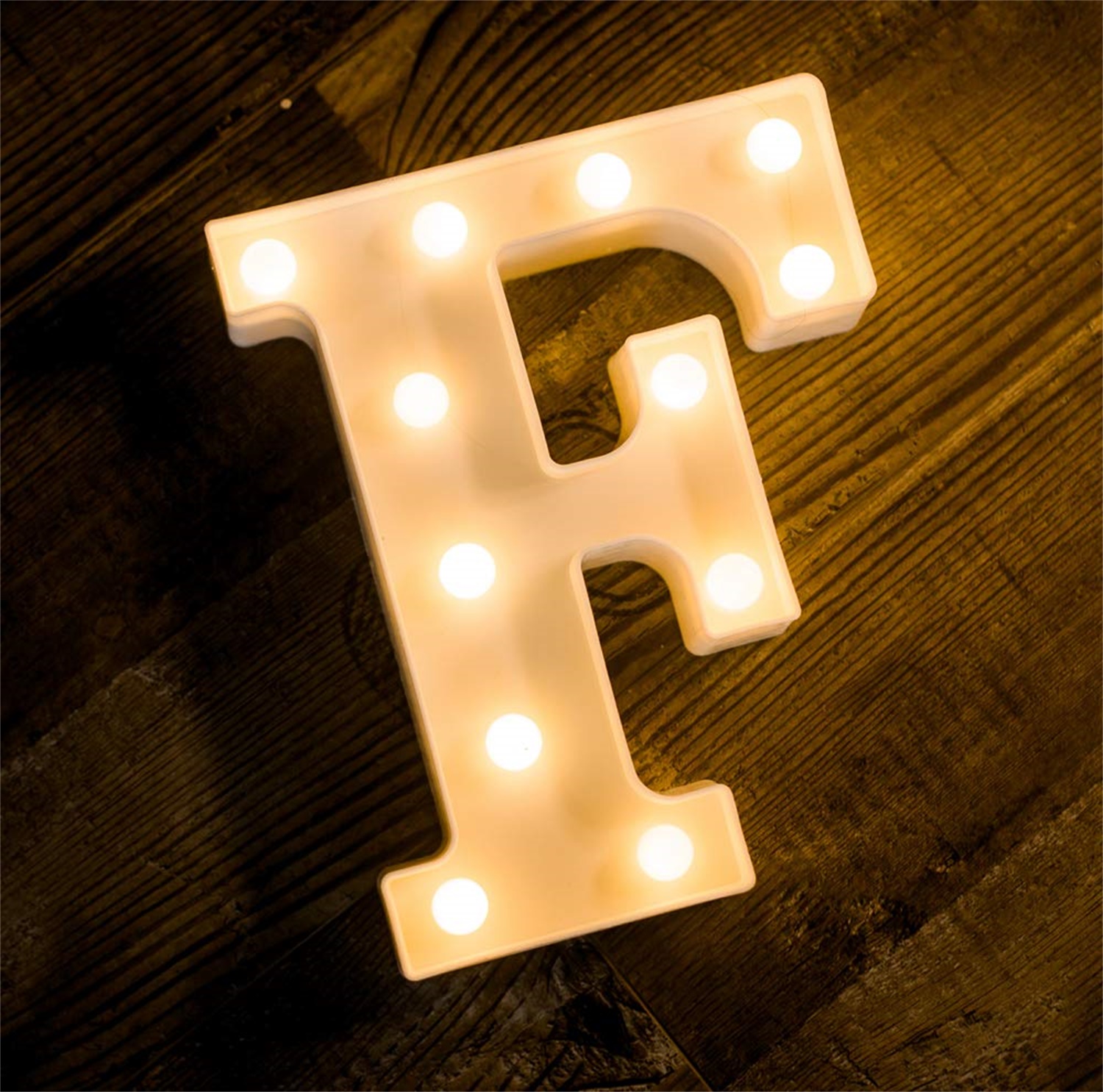 28132 Battery Operated LED Alphabet F Light up Marquee Sign Night Light 