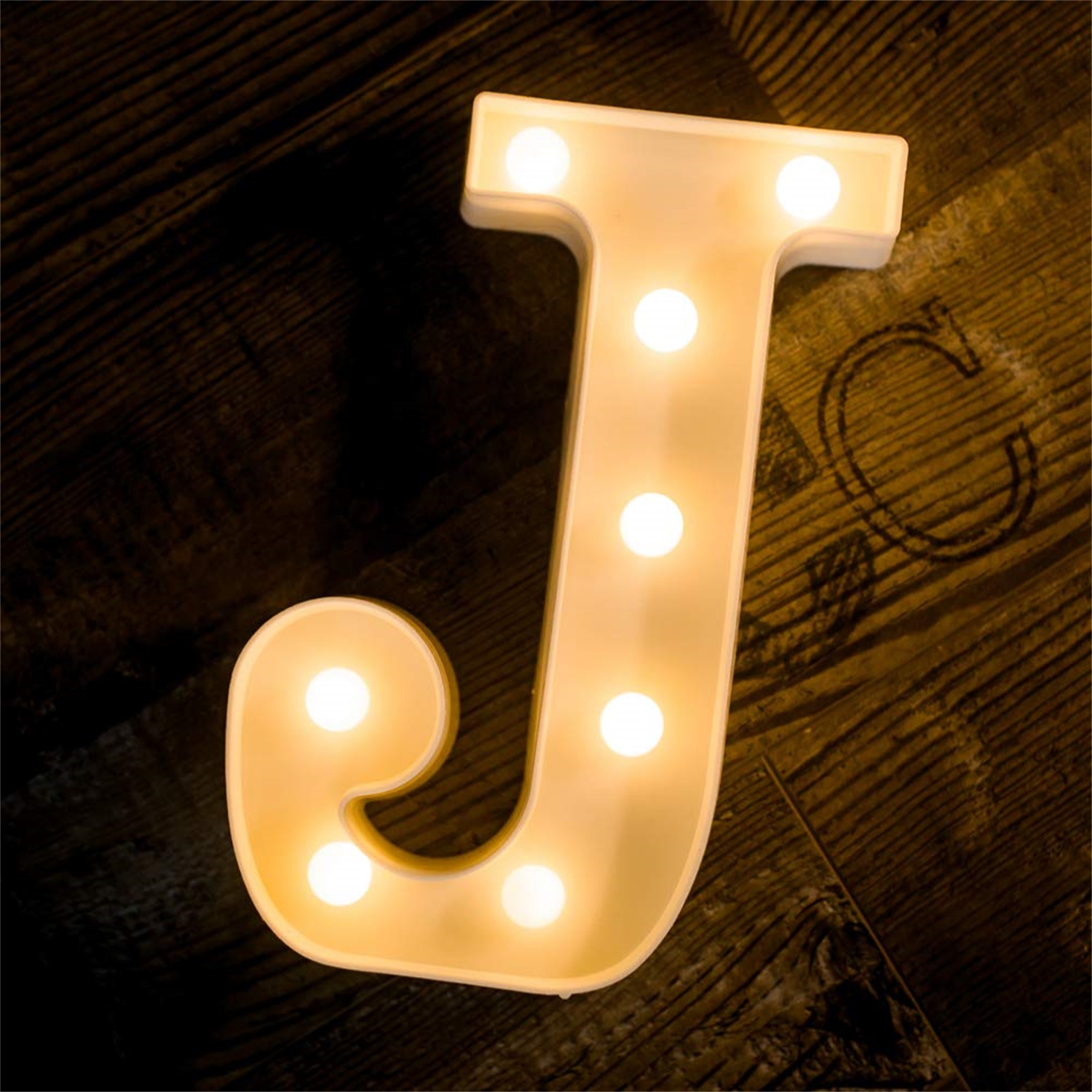 28136 Chinese Supplier LED Alphabet J Marquee Sign Night Light 