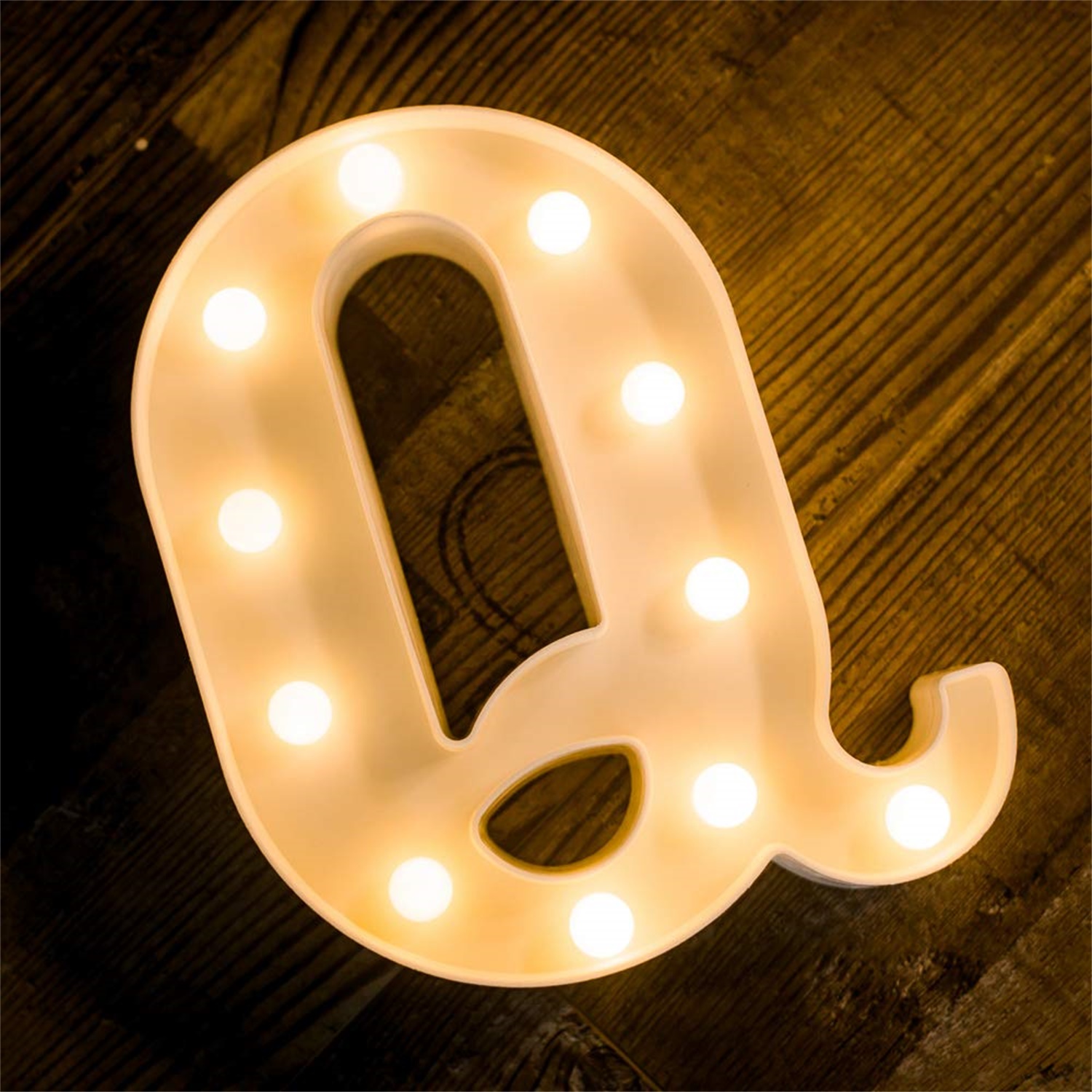 28143 China Price LED Alphabet Letter Q Light up Marquee Sign Night Light 