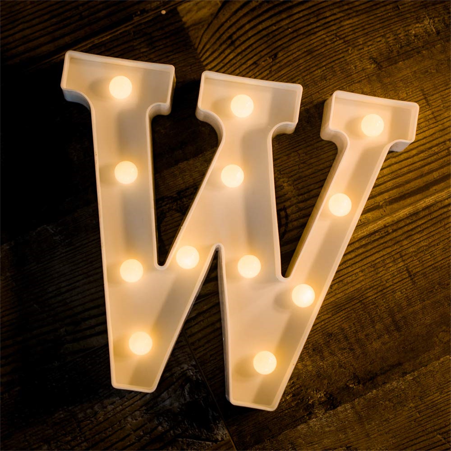 28149 Party Decoration LED Alphabet Letter W Light up Marquee Sign Light 