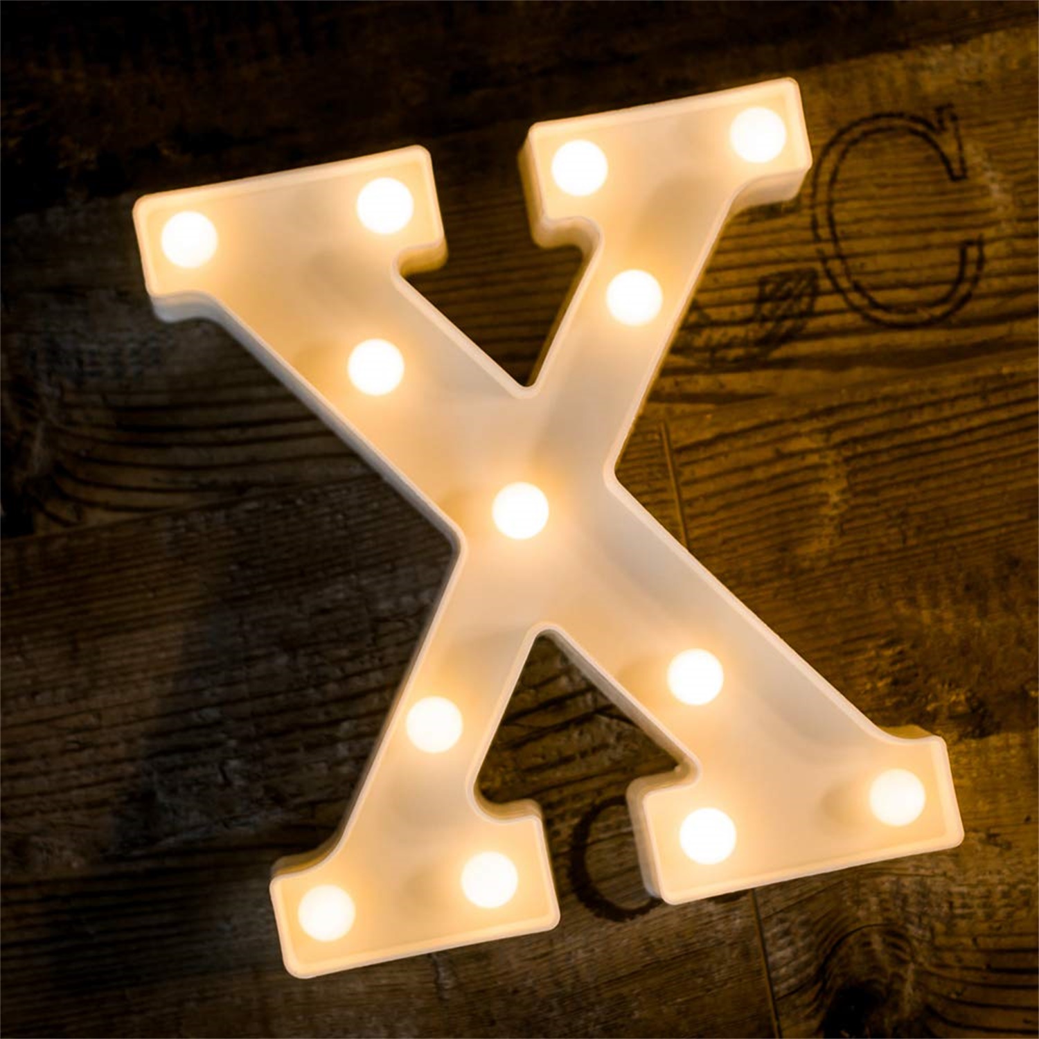 28150 Party Decoration LED Alphabet Letter X Light up Marquee Sign Light 