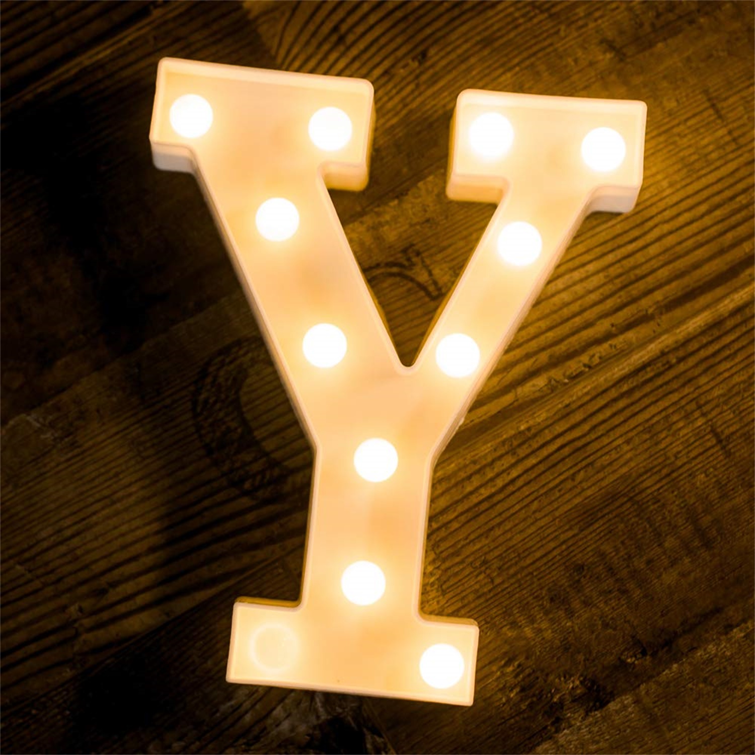28151 Birthday Decoration LED Alphabet Letter Y Light up Marquee Sign Light 