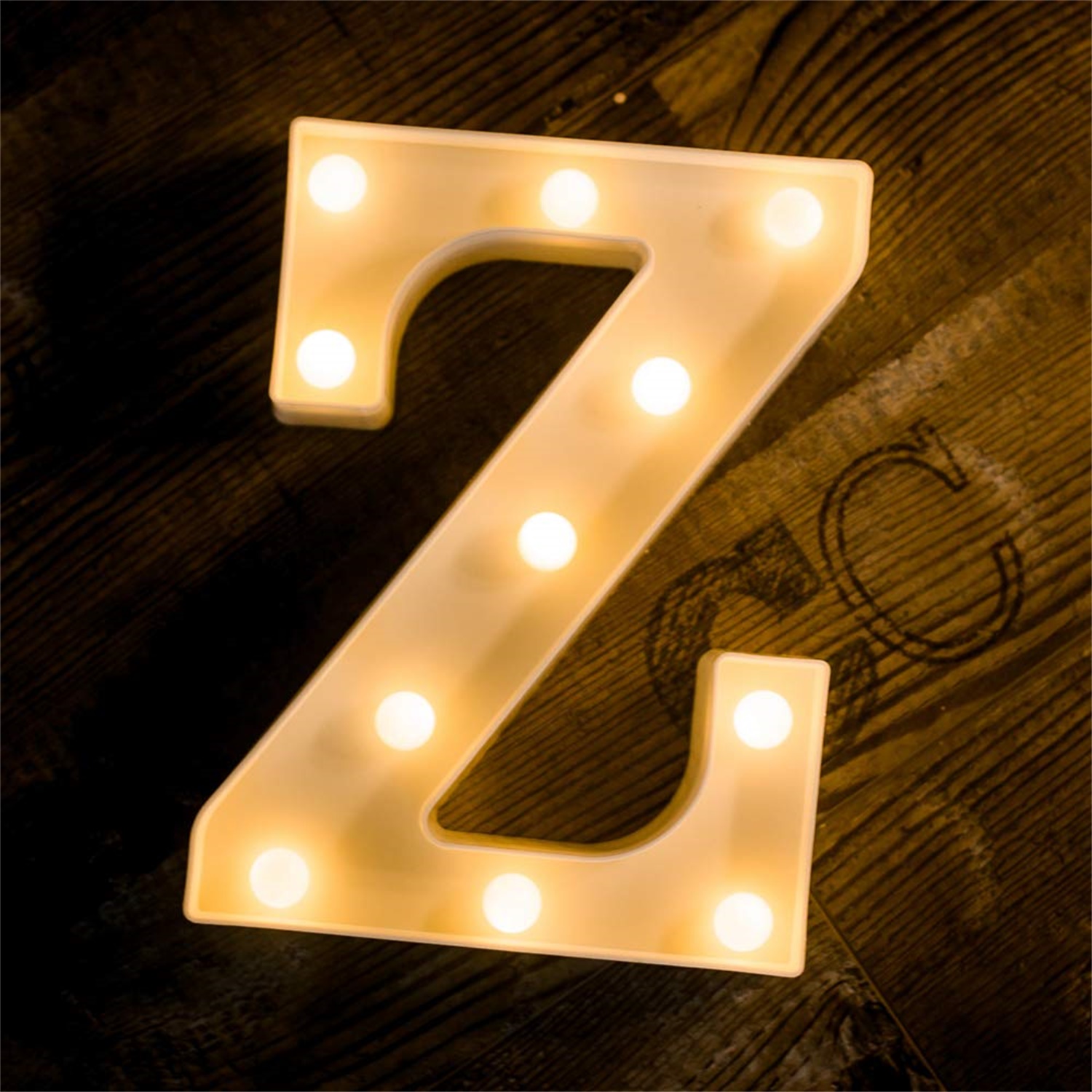 28152 Home Decoration LED Alphabet Letter Z Light up Marquee Sign Light