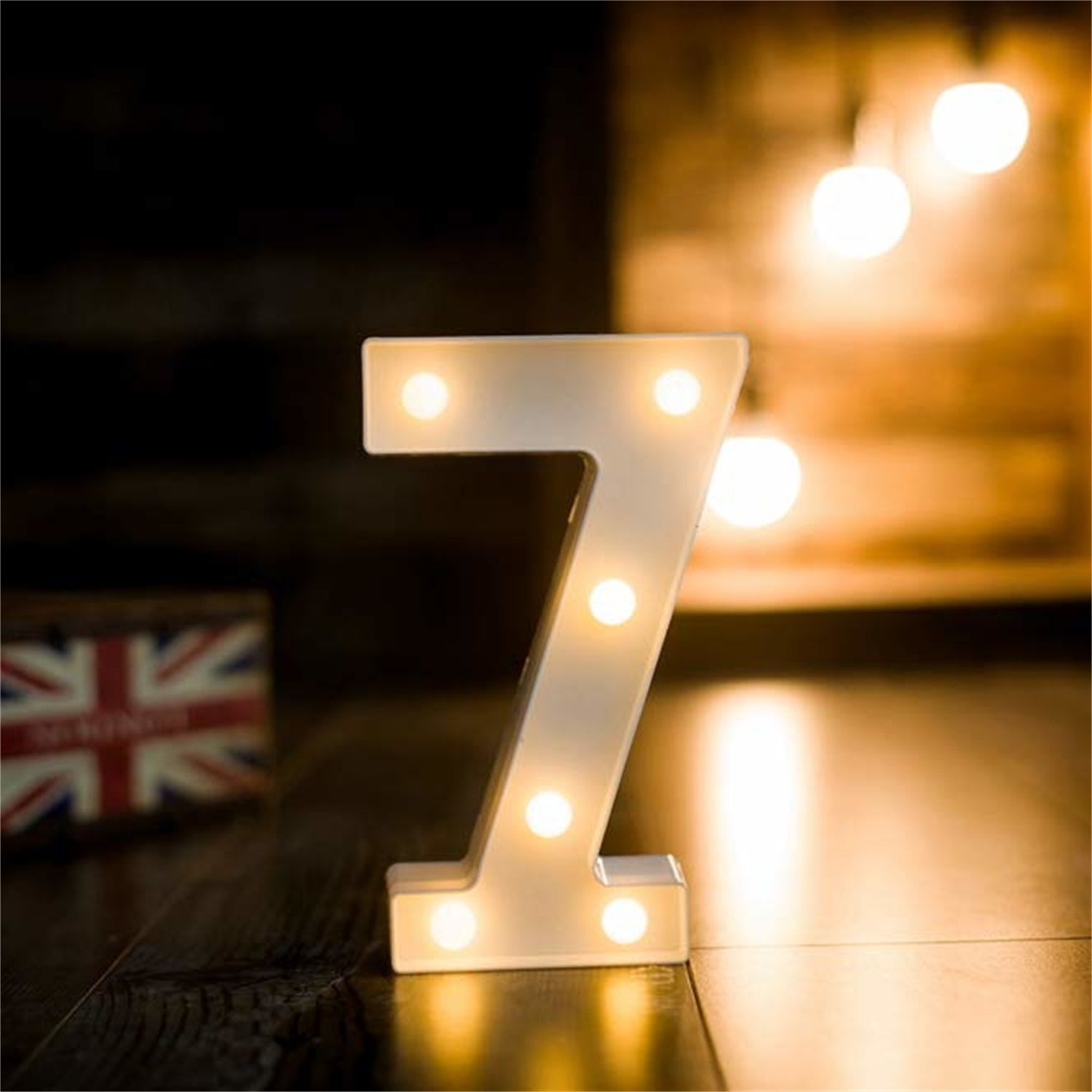 28159 Festival Decoration Number 7 LED Light up Marquee Sign Light 