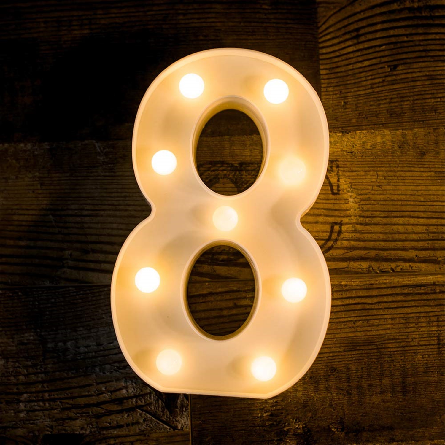 28160 Number 8 LED Light up Marquee Sign Light 
