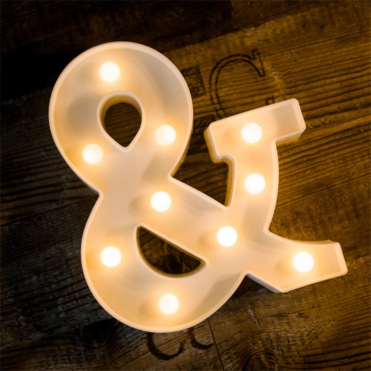 28164 Desktop Decoration and Key & LED Light up Marquee Sign Light 