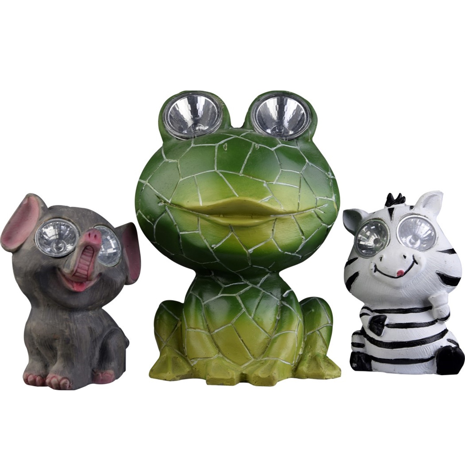 28301 Chinese Wholesale Cartoon Animal Statue Outdoor Decorative Solar Path Light 