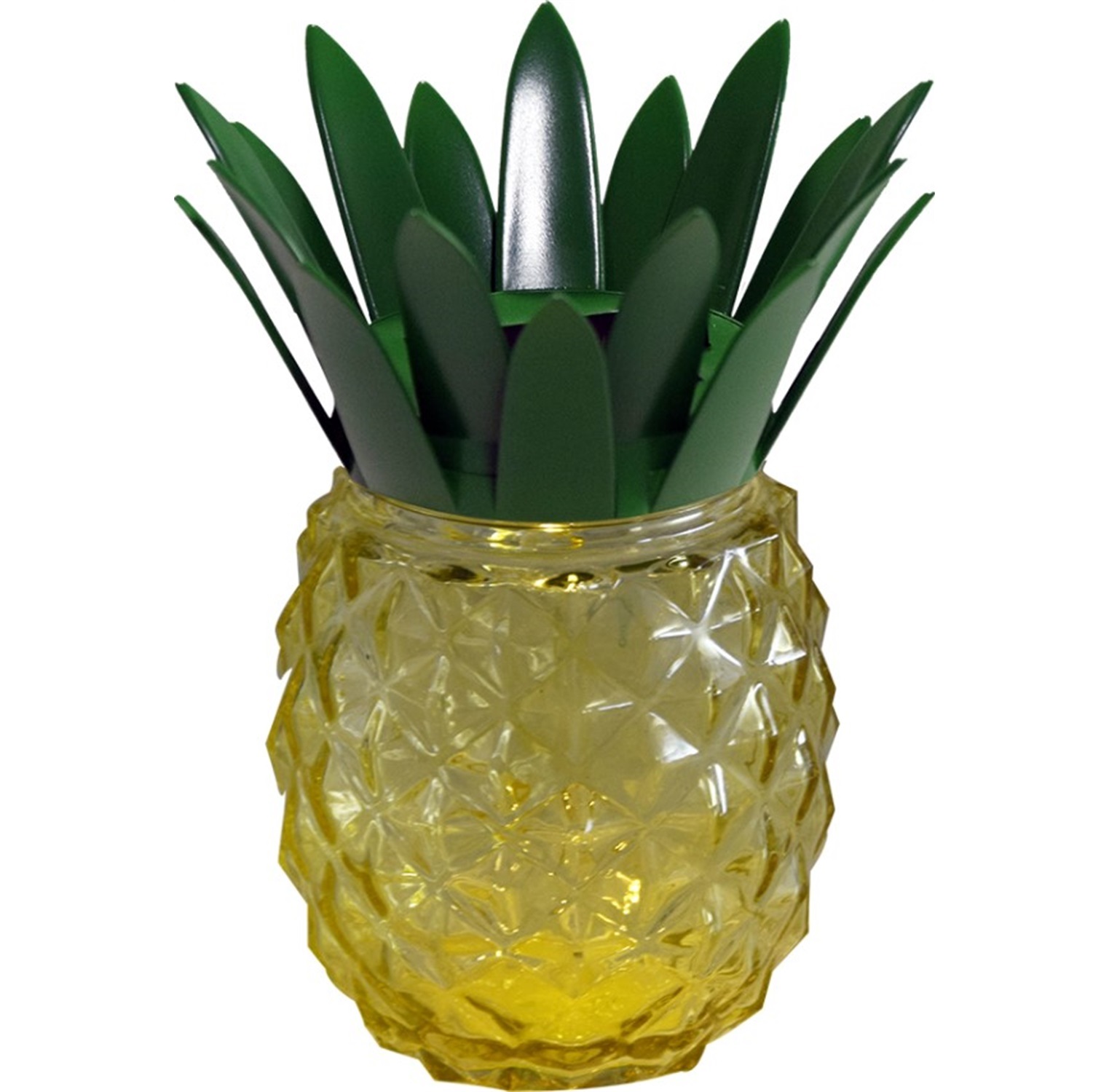 28310 Chinese Wholesale Decoration Pineapple Glass Jar Solar Light 