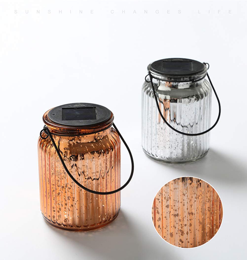 28316 Yard Decoration Rope Hanging Solar LED Glass Jar Fairy Light 