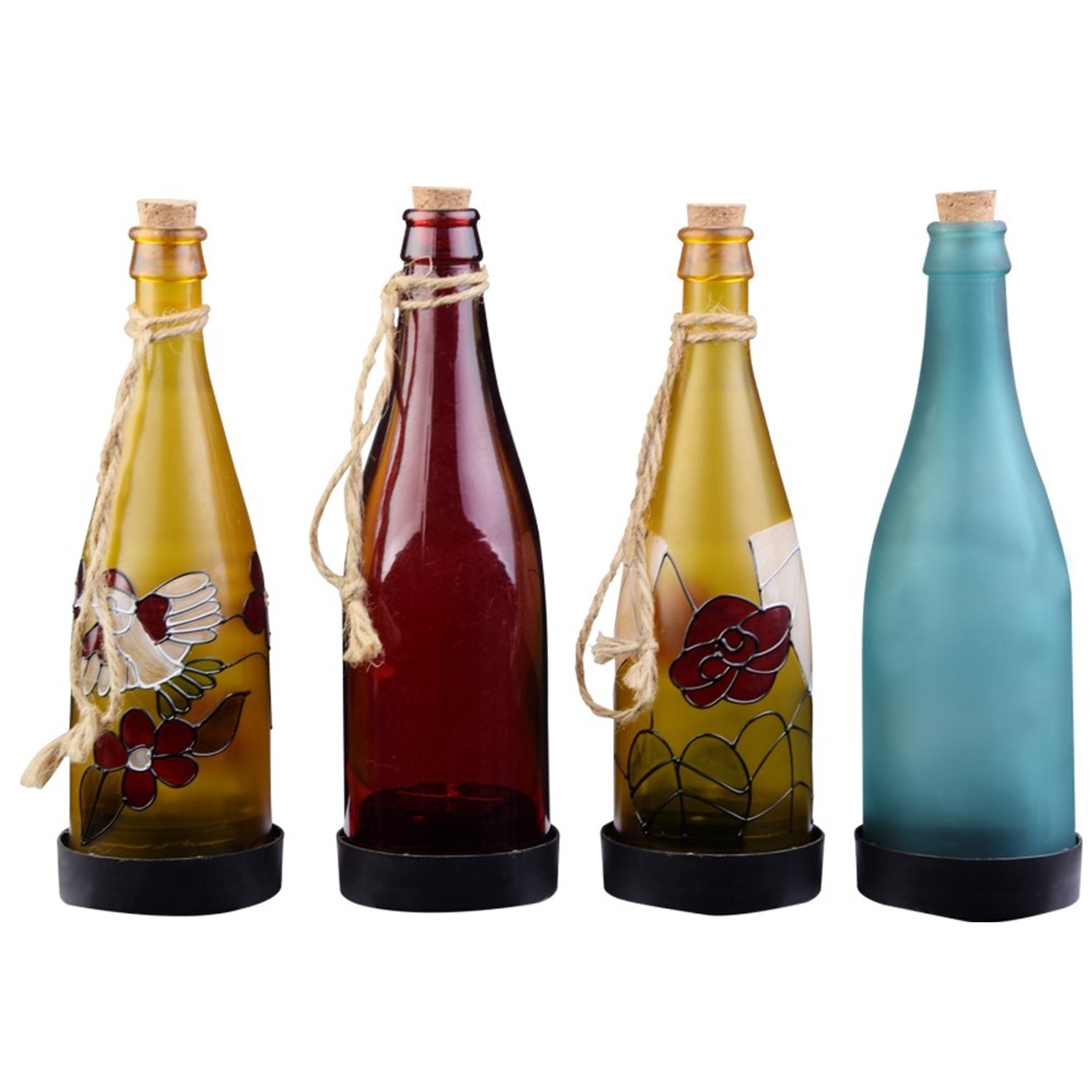 28322 Bar Decoration Hanging Wine Bottle Solar Fairy Light 