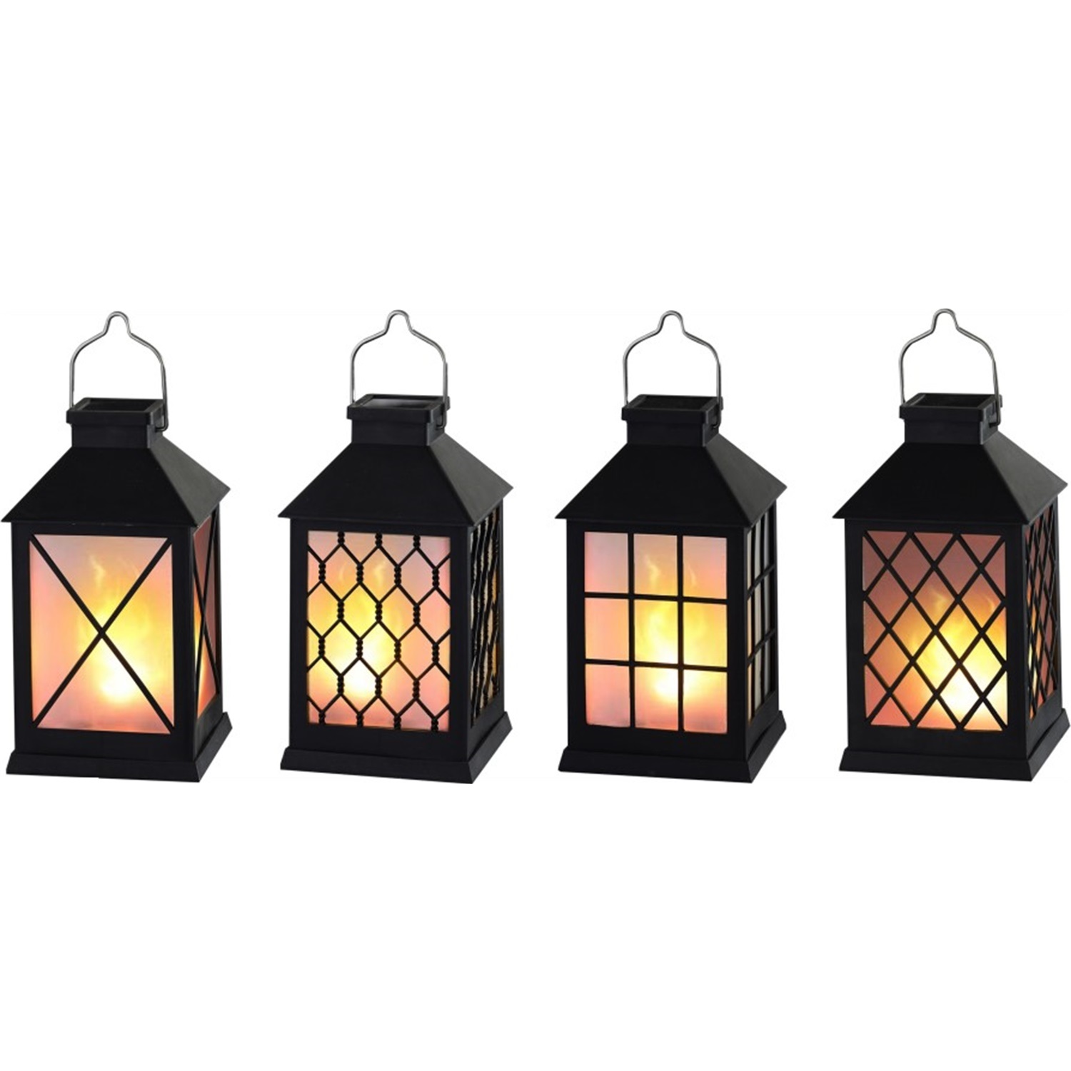 28328 Home Decoration Solar LED Dancing Flame Lantern 