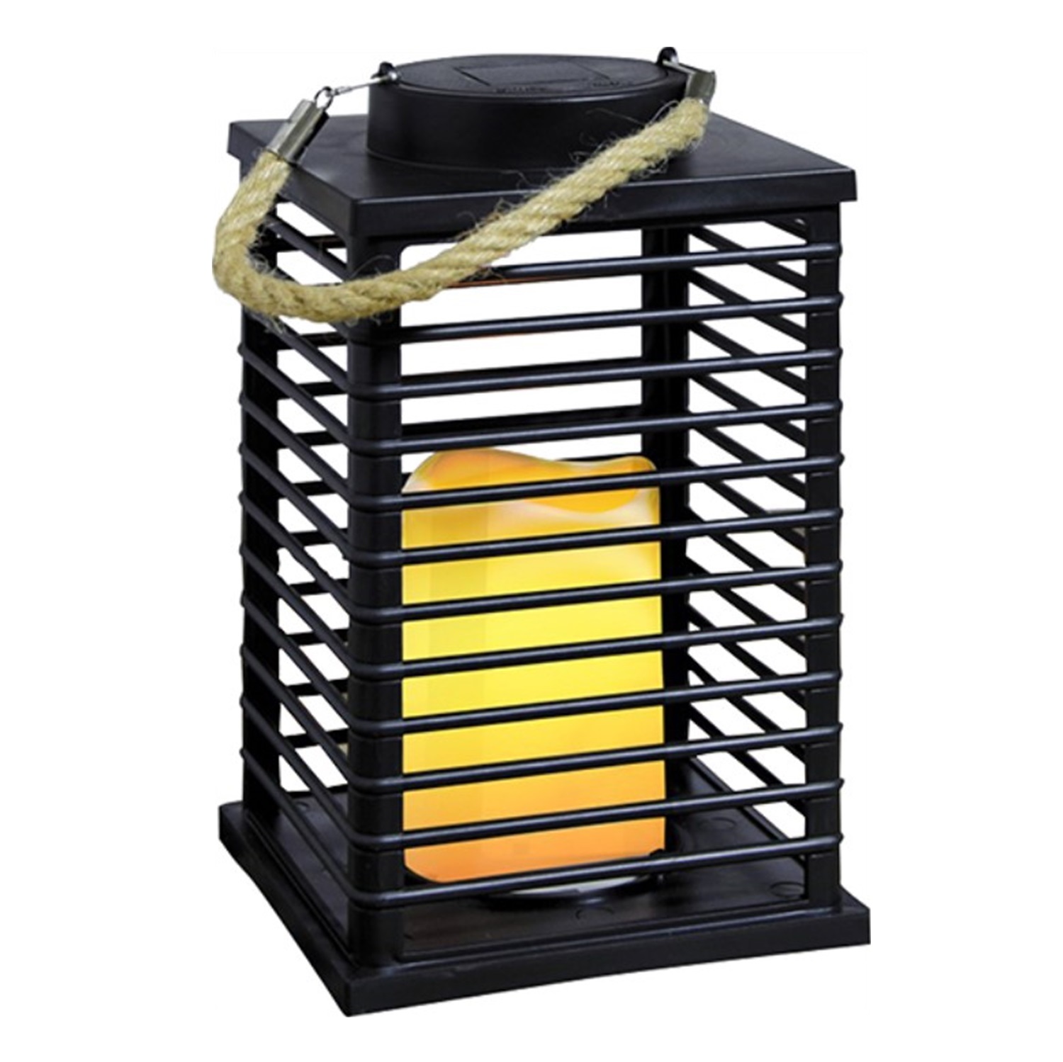 28336 China Supplier Balcony Decoration Plastic Solar LED Candle Lantern 