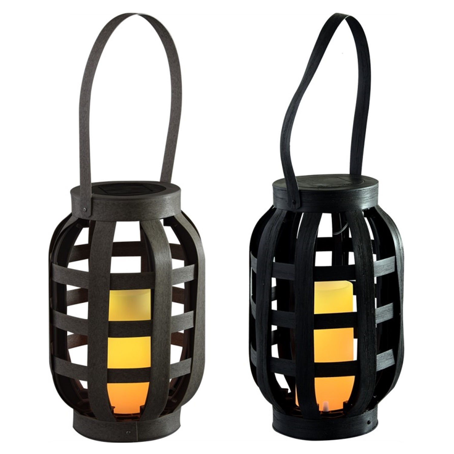 28338 Chinese Factory Solar LED Plastic Candle Lantern