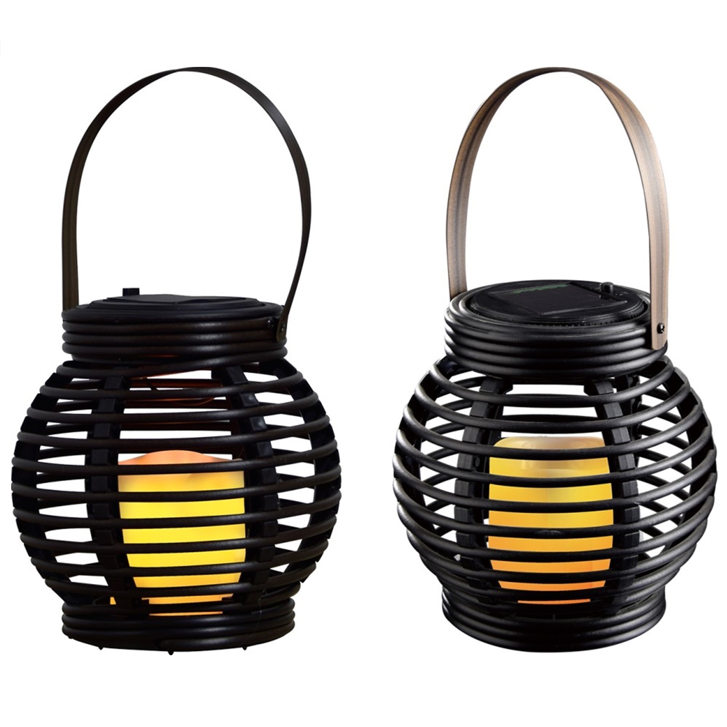 28341 Garden Decoration Vintage Solar LED Candle Lantern 