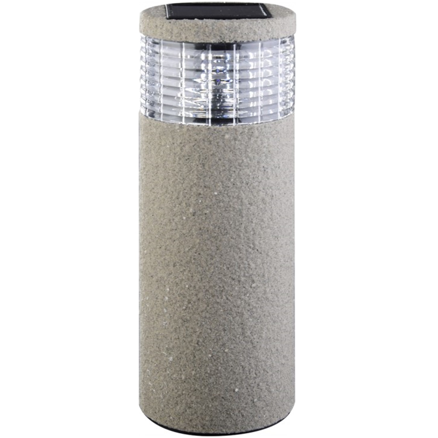 28349 Chinese Supplier Cylinder Cement Surface Garden Yard Pathway Solar LED Light 