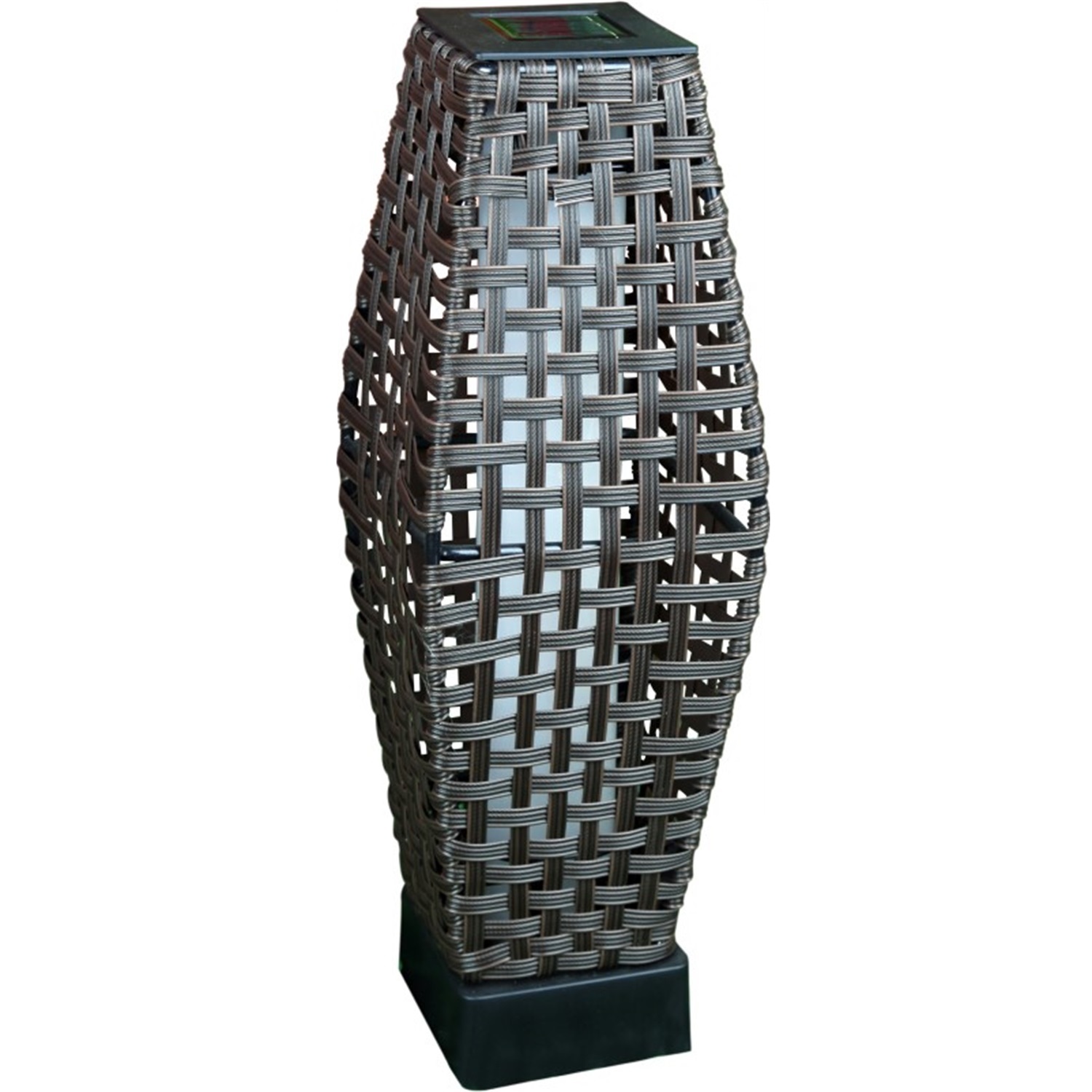 28351 Plastic Solar Rattan LED Garden Yard Corridor Pathway Light 