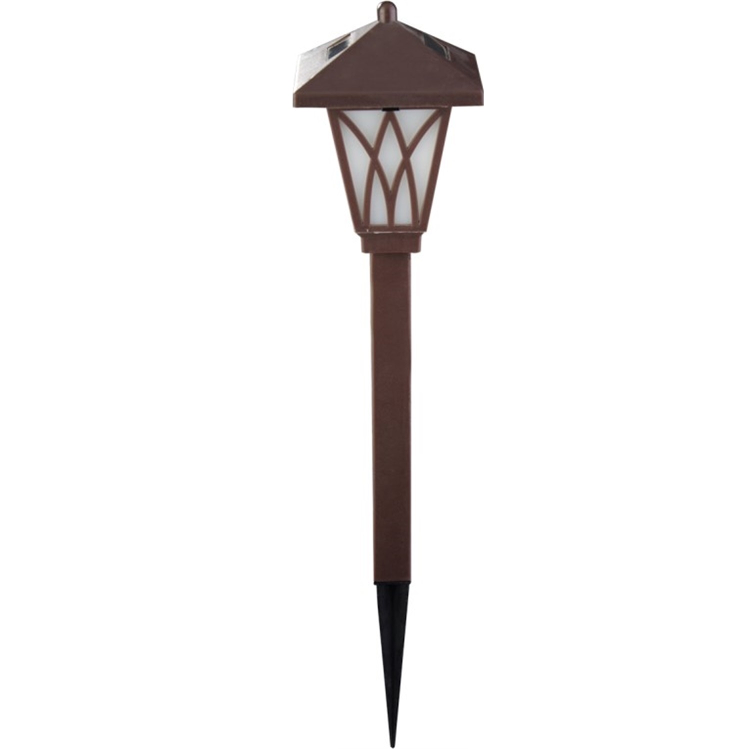 28402 Vintage Plastic Solar Garden Walkway LED Stake Light 