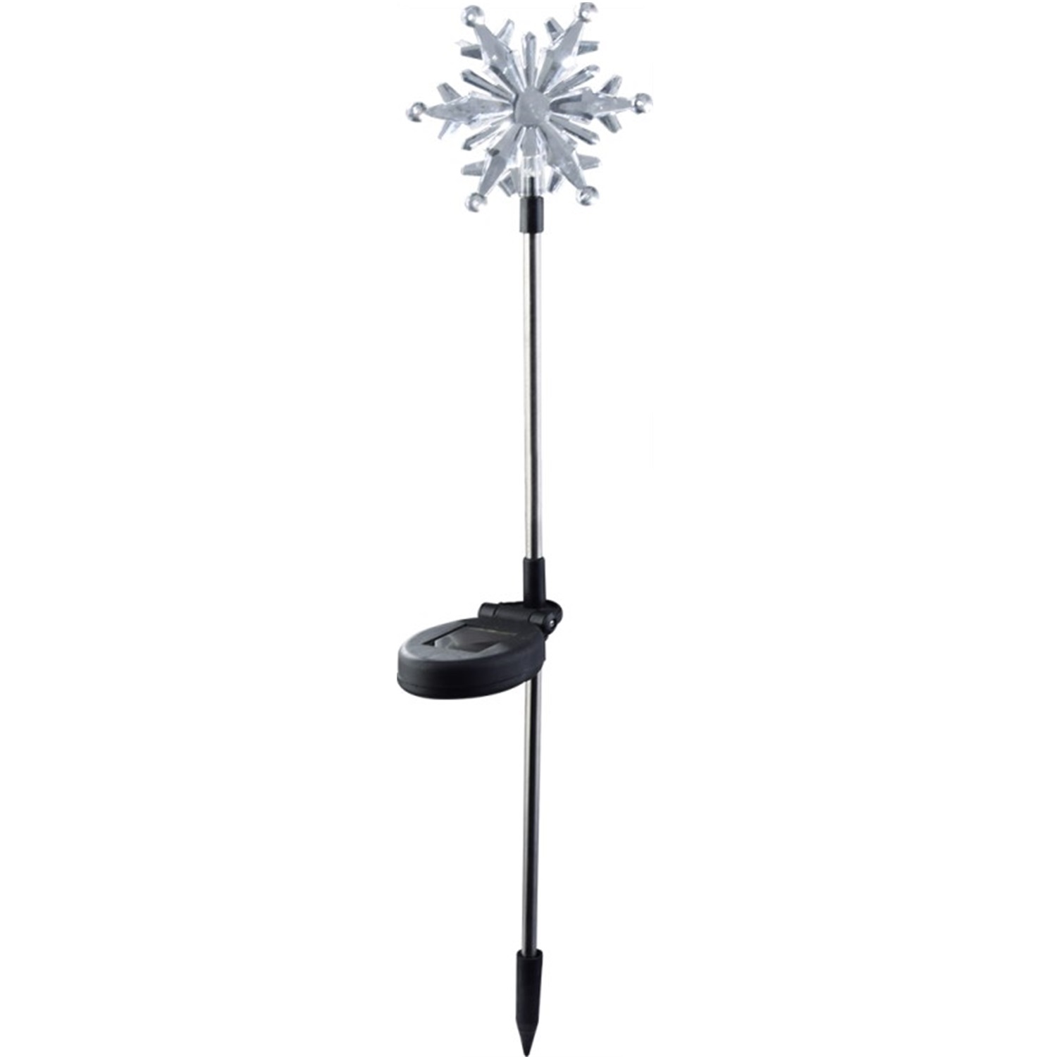 28415 Solar LED Pathway Stake Light snowflake