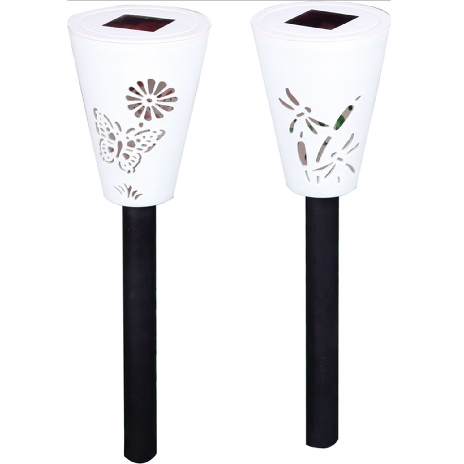 28433 Cement Surface Solar LED Lawn Stake Lamp