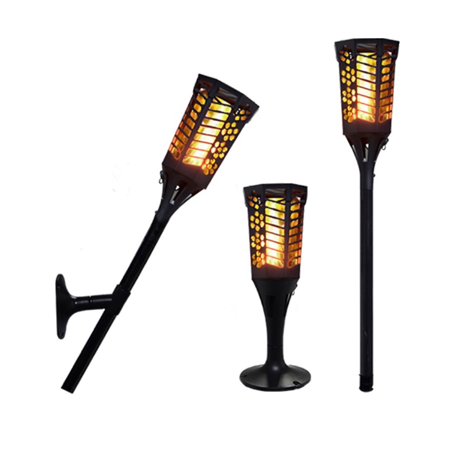 28449 Vintage Plastic Solar Garden Walkway LED Stake Light 