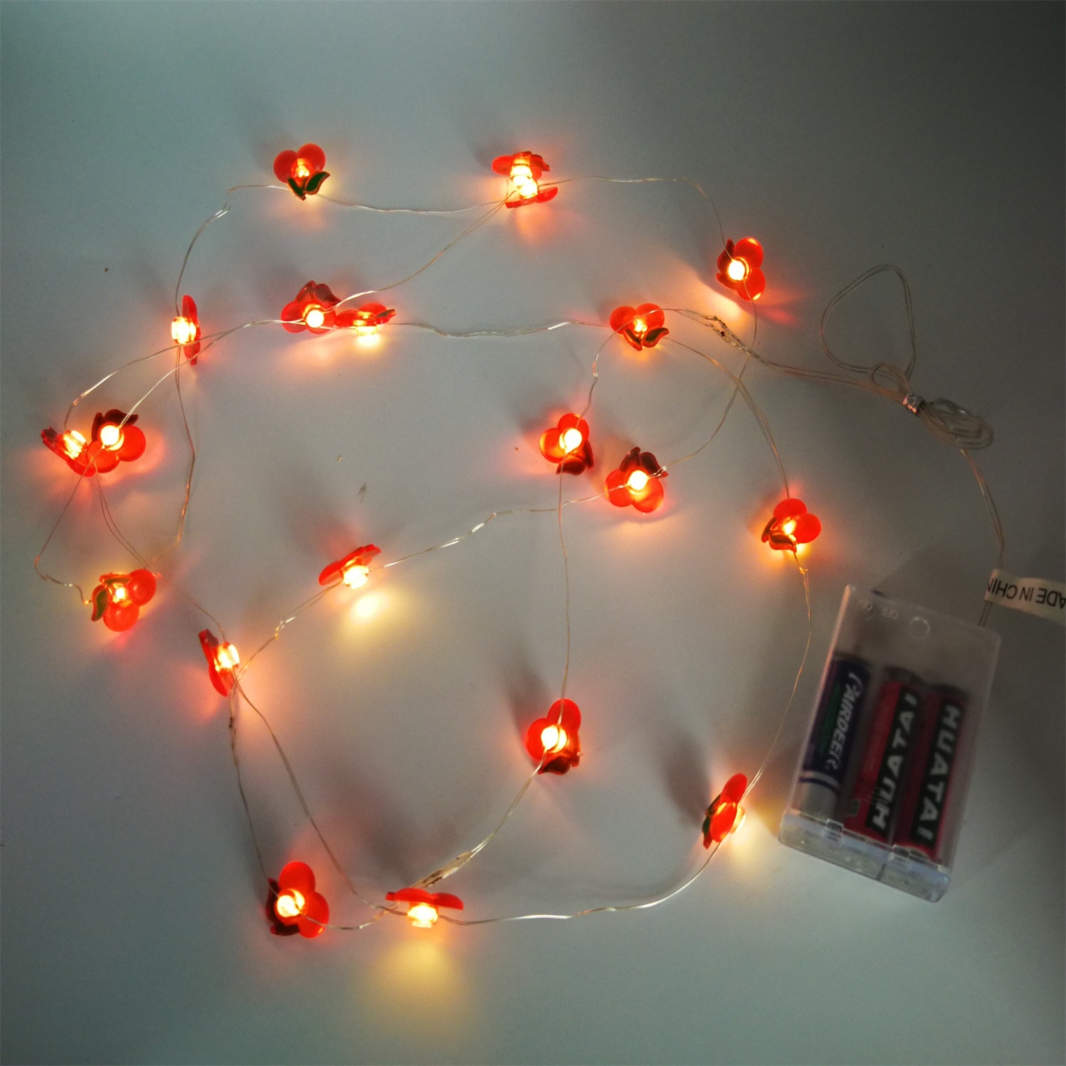 28506 Wholesale Price Home Decoration Illuminated Cherry LED String Light 