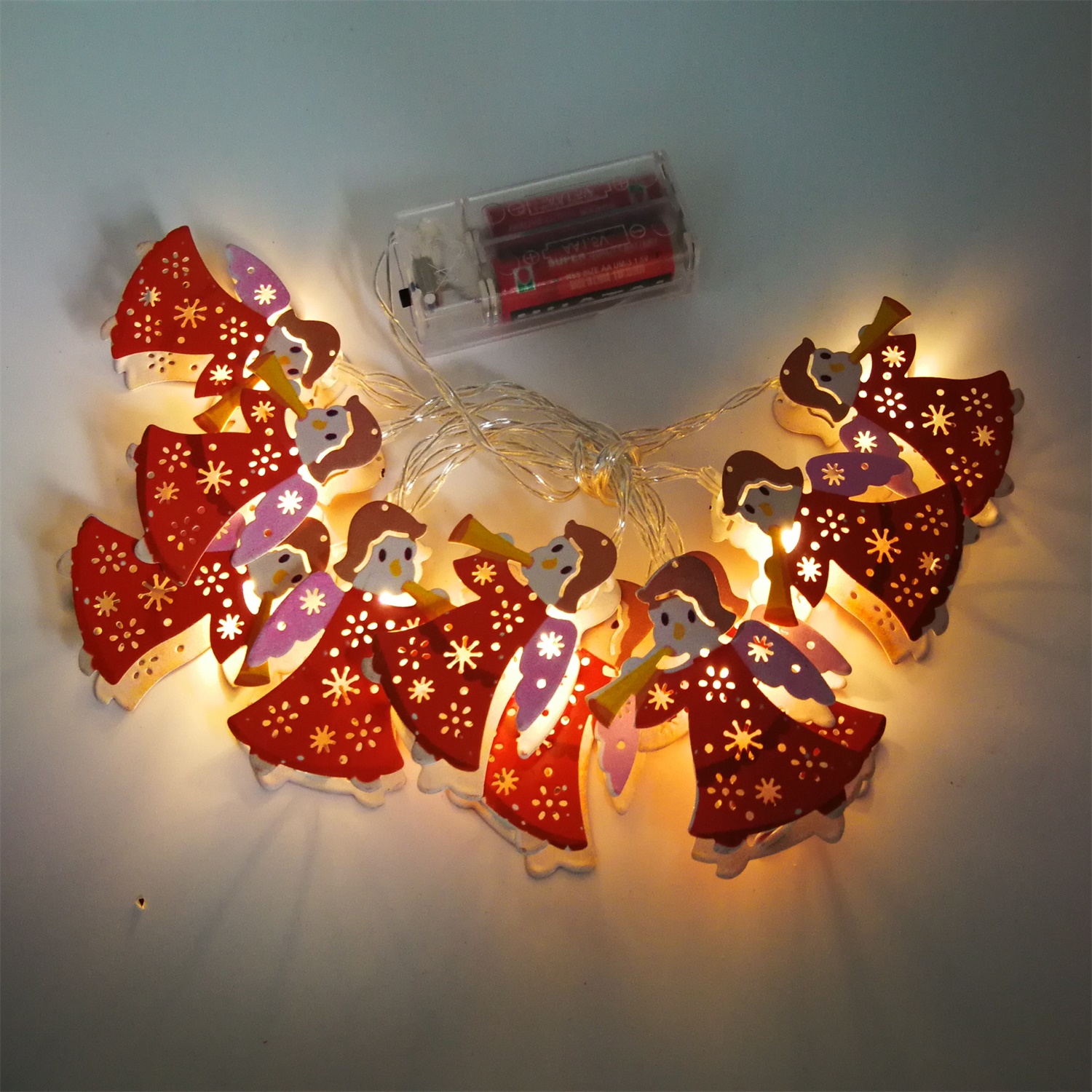 28524 Factory Price Indoor Decoration LED Angel Garland String Light 
