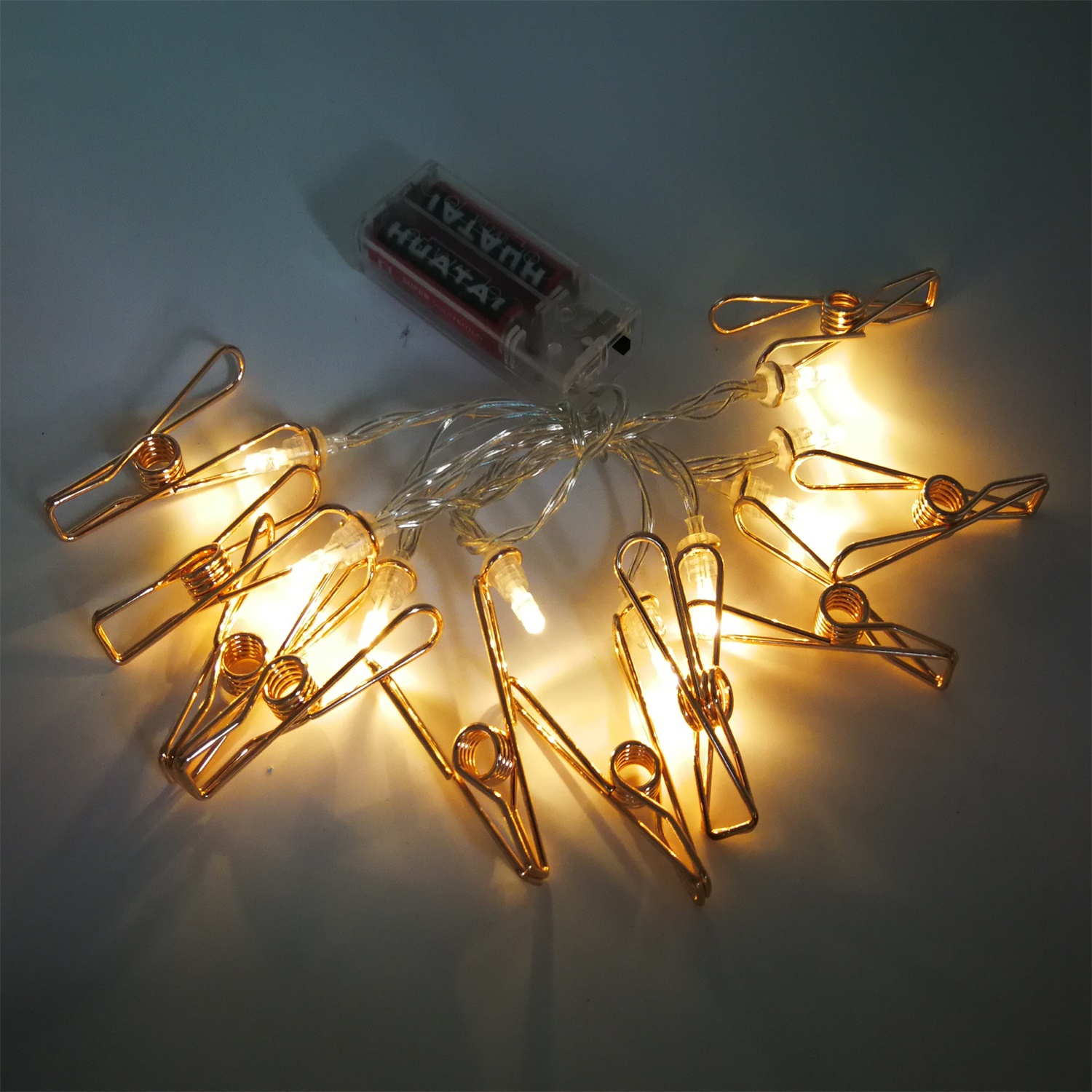 28536 China Wholesale Home Decoration Metal Clips LED String Light 