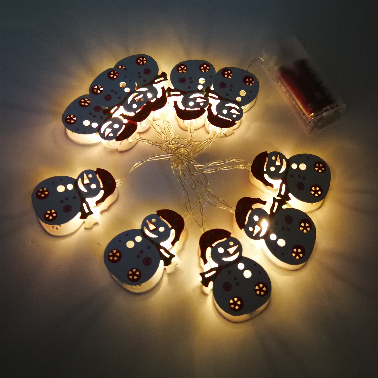 28541 Wholesale Price Christmas Decoration LED Snowman String Light 