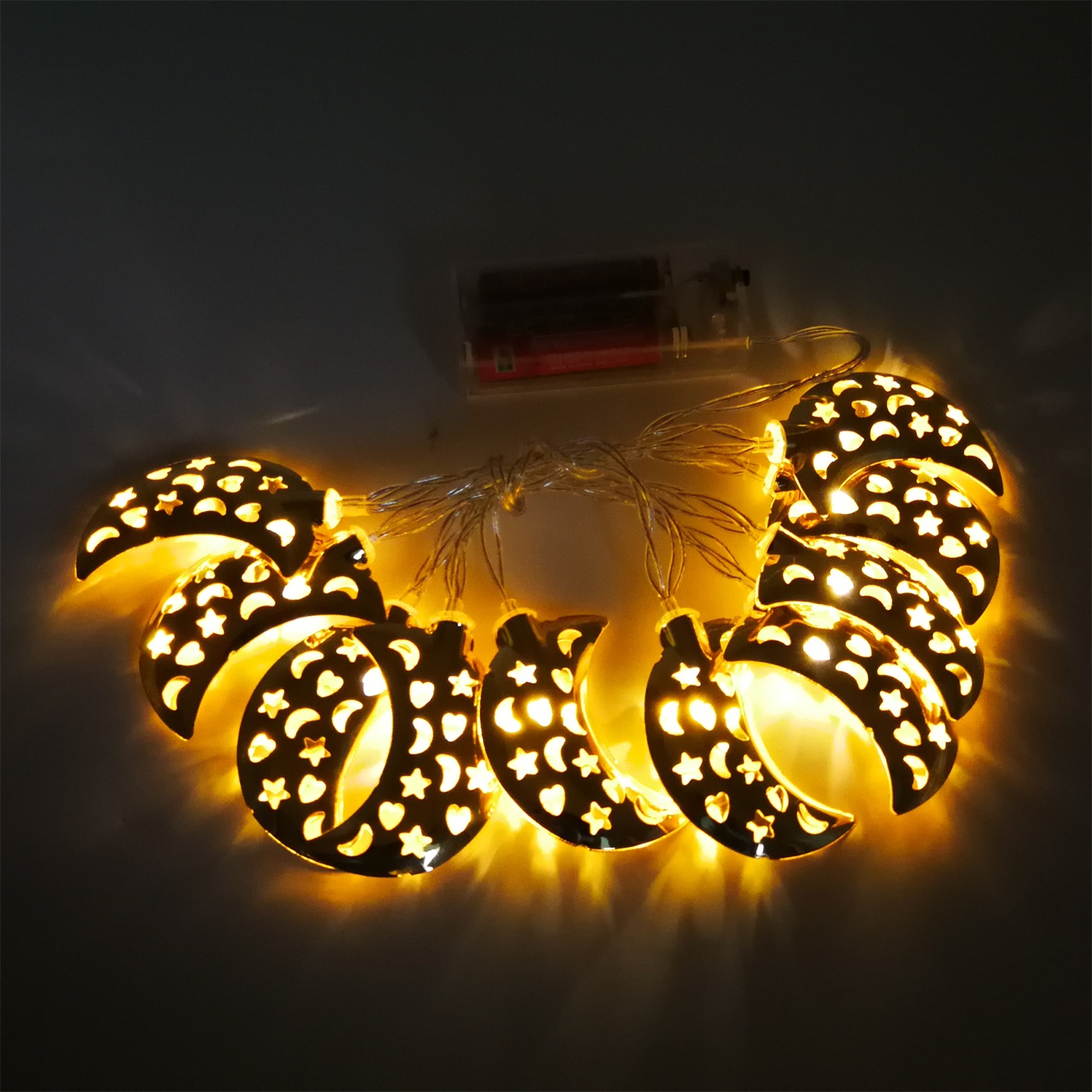 28543 Fob Price Christmas Decoration Moon LED Fairy String Light 