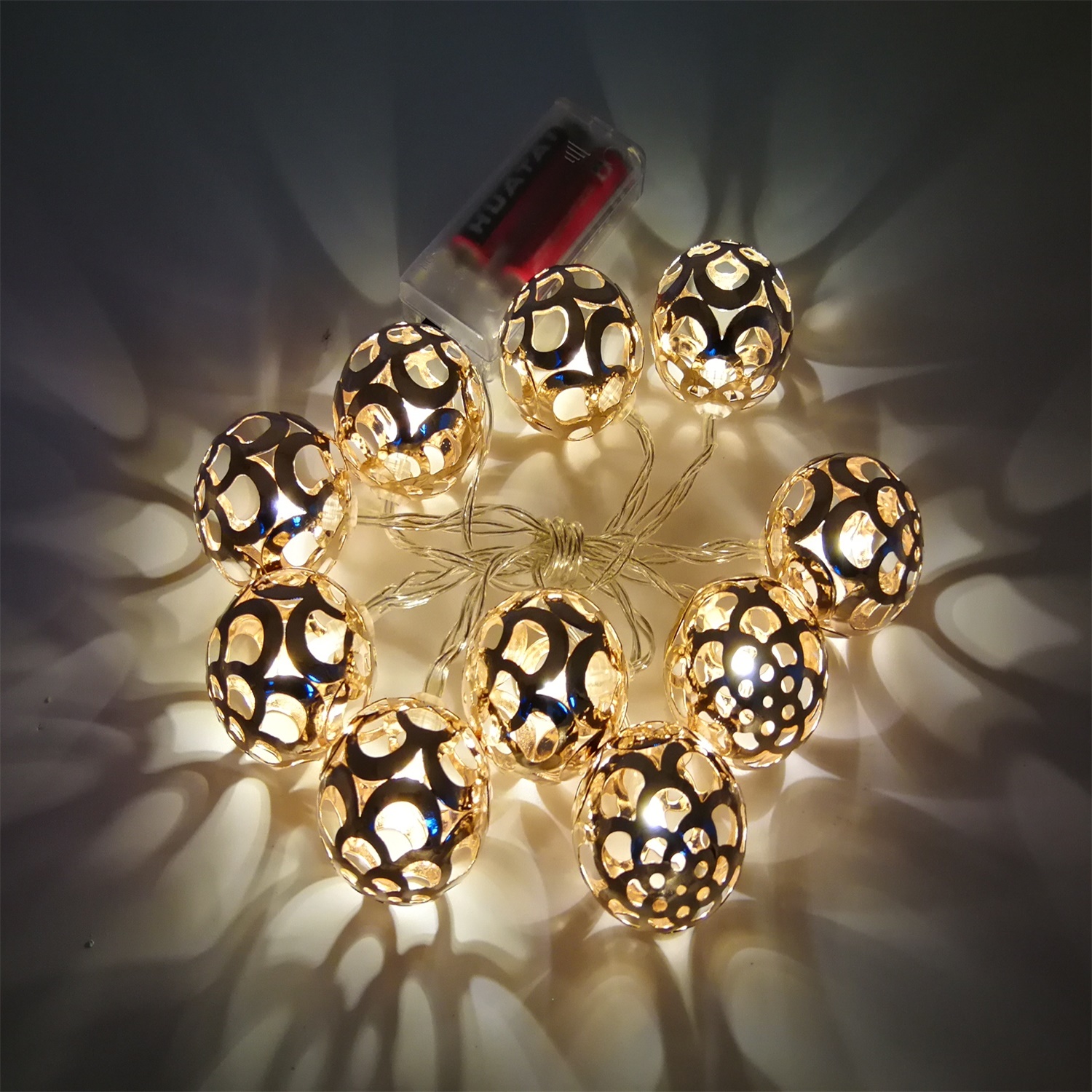 28551 Wholesale Home Decoration LED Copper Ball Garland String Light 