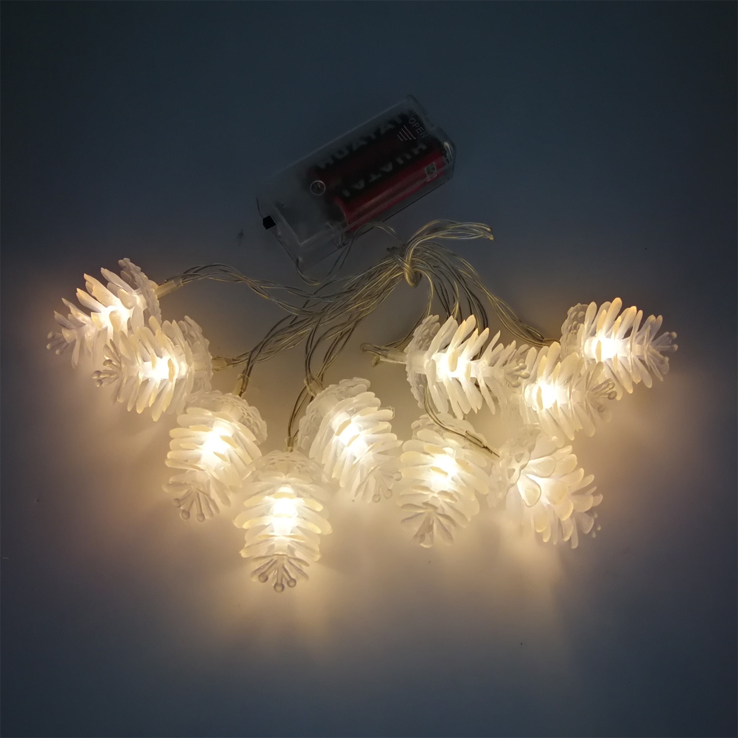 28566 China Supplier Christmas Decoration LED Pine Cone String Light 