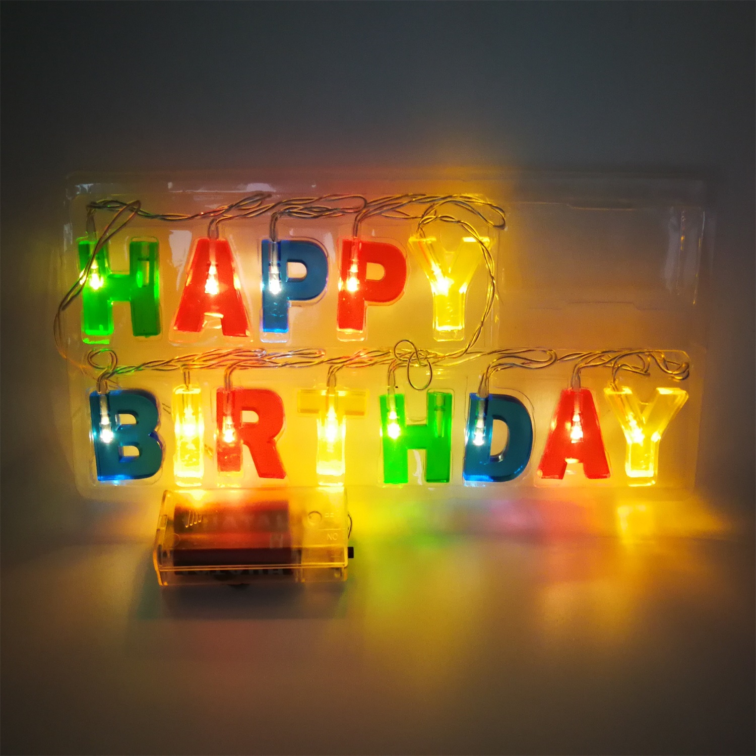 28568 China Supplier Happy Birthday Alphabet LED String Light 