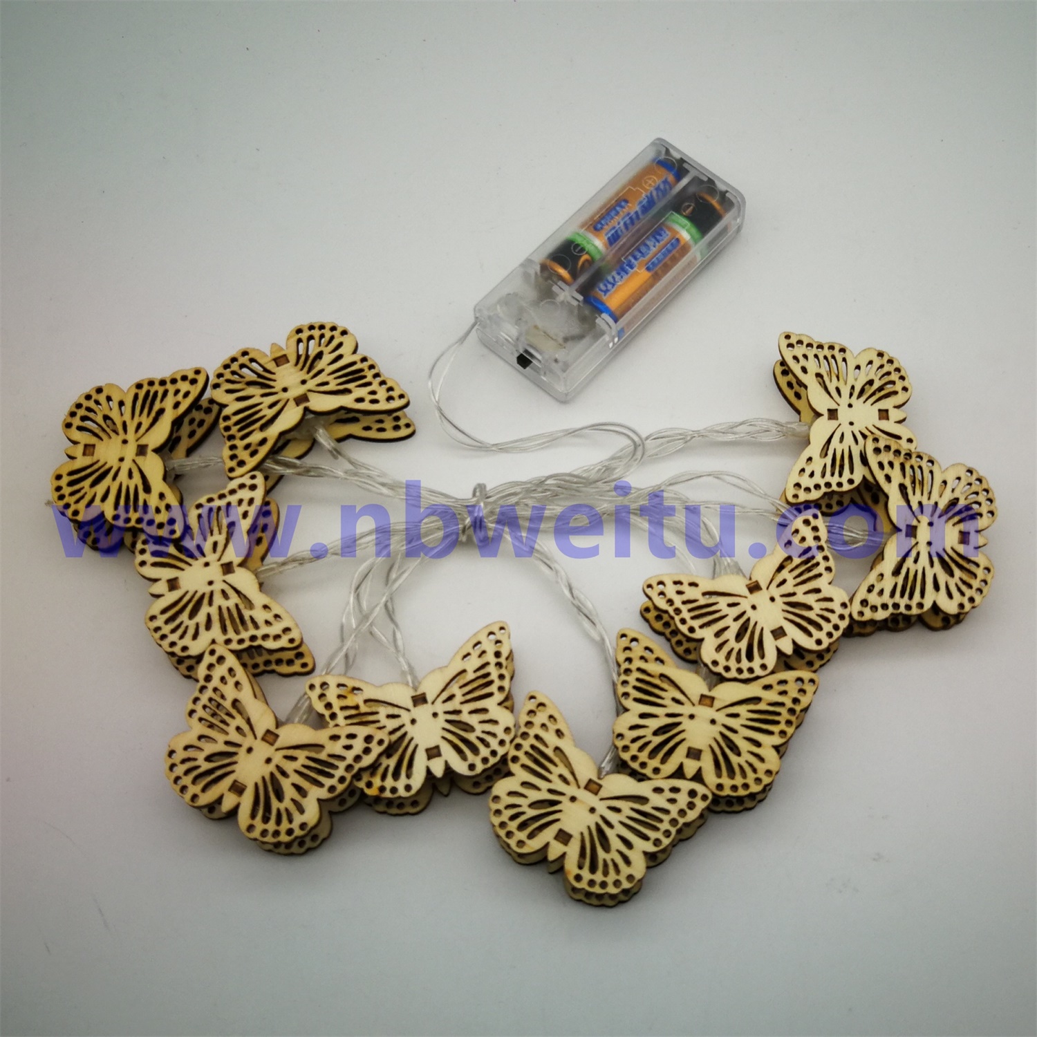 28576 China Wholesale LED Wooden Butterfly Garland Fairy String Light 