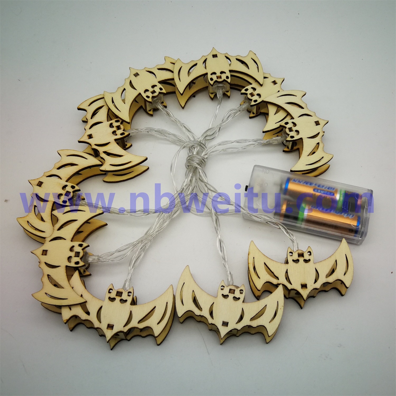28585 China Supplier Halloween Decoration LED Bat Pendant String Light