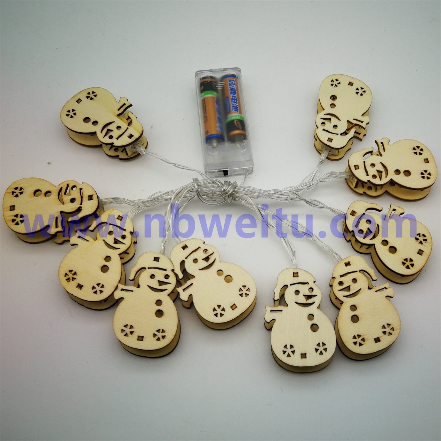 28587 Christmas Decoration LED Snowman Pendant Garland String Light 