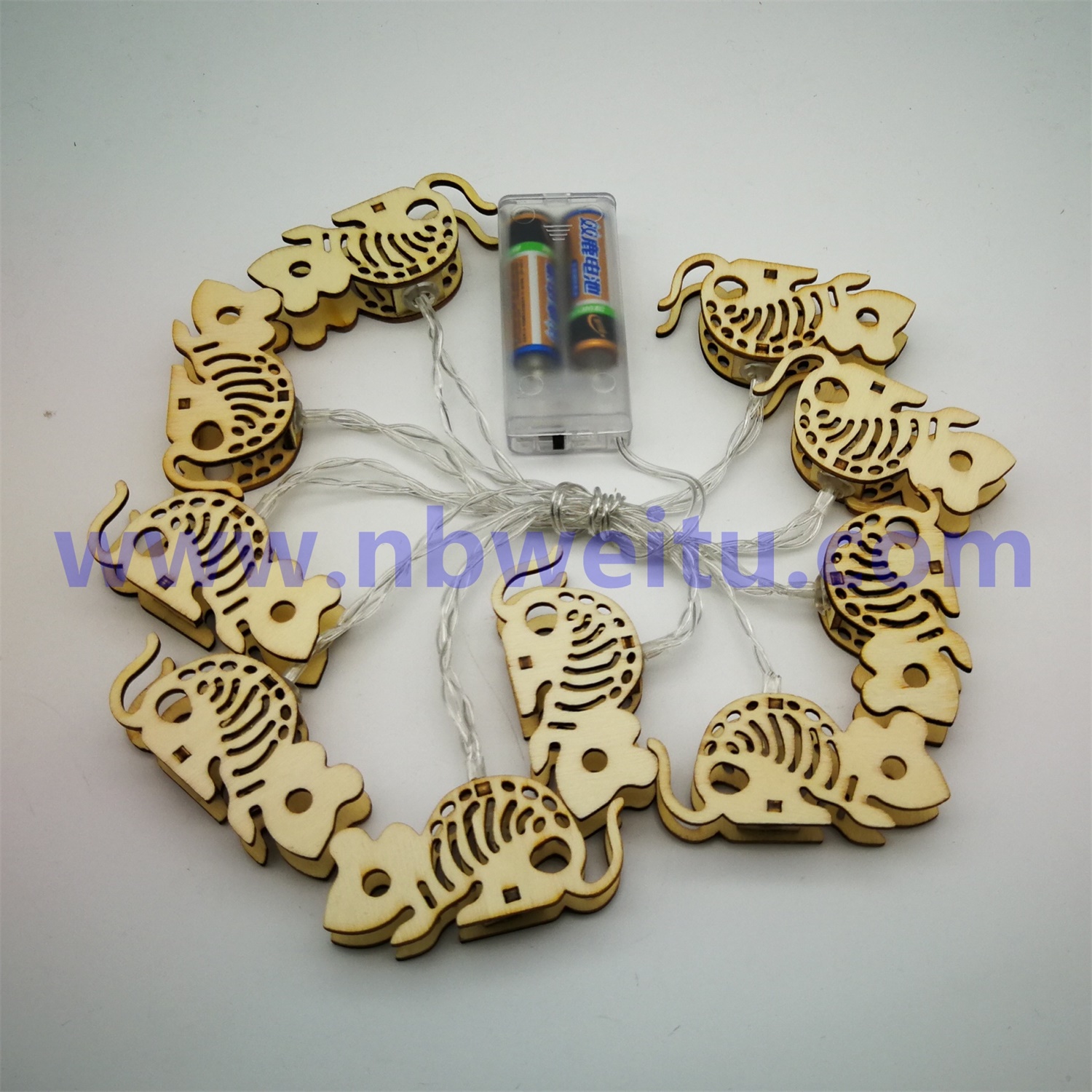 28596 Halloween Decorative LED Rat Shaped Garland String Light 
