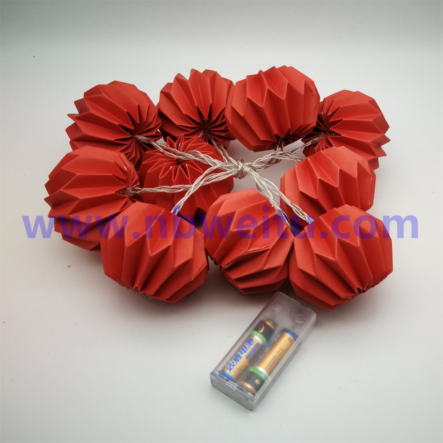 28601 Wholesale Price Wedding Decorative LED Paper Garland String Light 