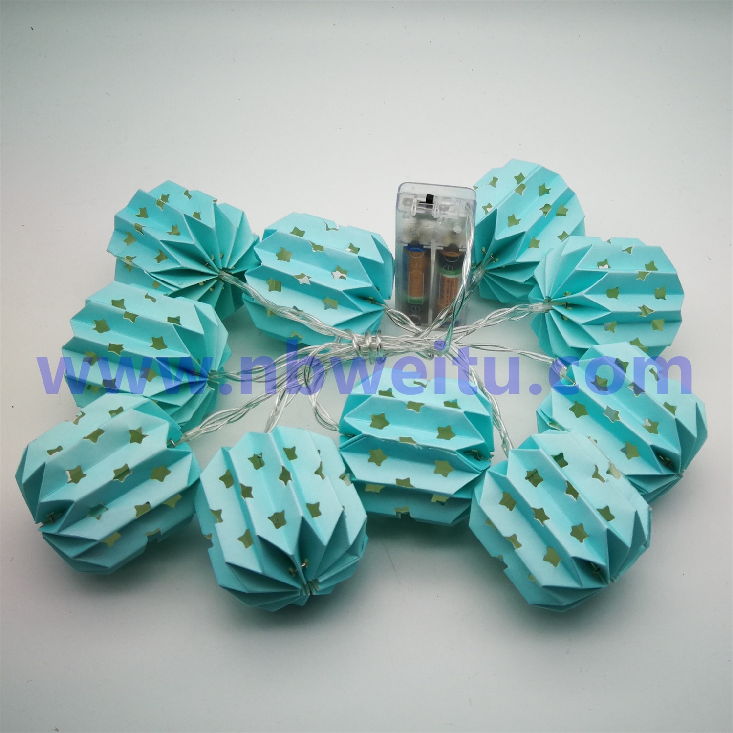 28607 Party Decoration Star Projection Paper Garland Fairy String Light 